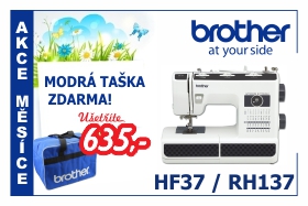 Šicí stroj Brother RH 137 za zvýhodněnou akční cenu Šicí stroj Brother RH 137 a HF 37 s taškou pro šicí stroj zdarma