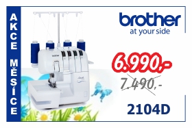 Overlock Brother 2104D za zvýhodněnou akční cenu