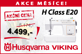 Šicí stroj Husqvarna H Class E 20 za zvýhodněnou akční cenu