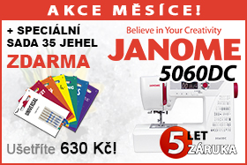 Šicí stroj Janome DC 5060 se sadou 35 jehel ZDARMA