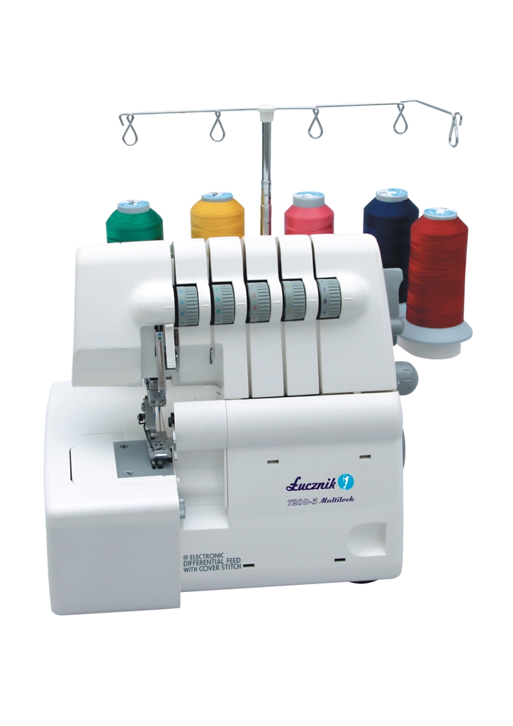 Overlock Lucznik 720 D-4 s patkou pro všívání gumy ZDARMA