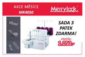 Coverlock Merrylock MK4050 se sadou 3 patek zdarma