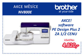 Vyšívací stroj Brother Innov-IS NV800E se softwarem za akční cenu