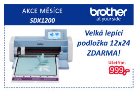 Řezací plotr Brother ScanNCut SDX 1200 s velkou lepící podloužkou zdarma