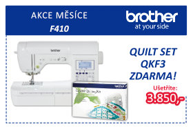 Šicí stroj Brother F 410 s quiltovacím setem zdarma