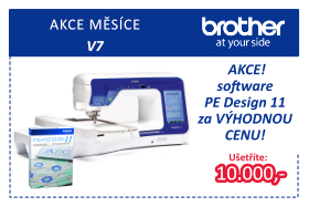 Šicí a vyšívací stroje Brother Innov V7 se softwarem za zvýhodněnou cenu