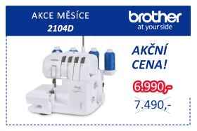 Overlock Brother 2104D za zvýhodněnou akční cenu