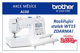 Šicí stroj Brother Innov-Is A150 s přídavným stolkem ZDARMA!