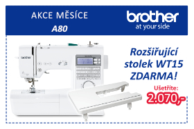 Šicí stroj Brother Innov-Is 80 s přídavným stolkem ZDARMA!