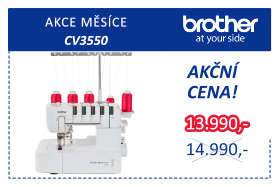 Coverlock Brother CV 3550 za zvýhodněnou akční cenu