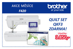Šicí stroj Brother F 420 s quiltovacím setem zdarma
