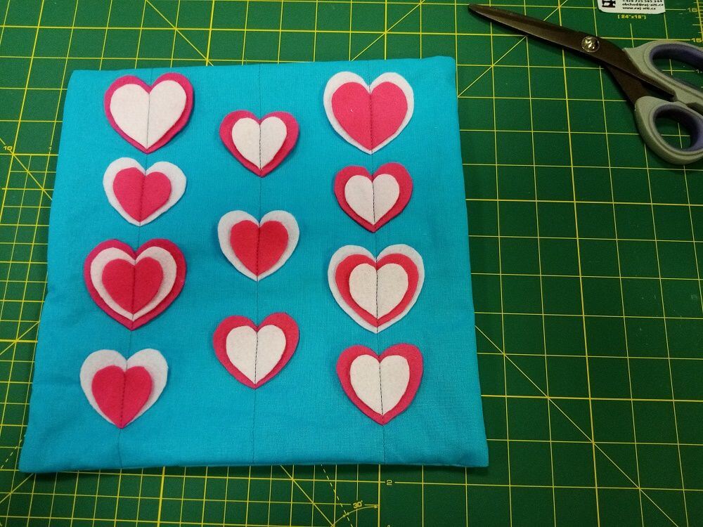 Valentýnský polštářek