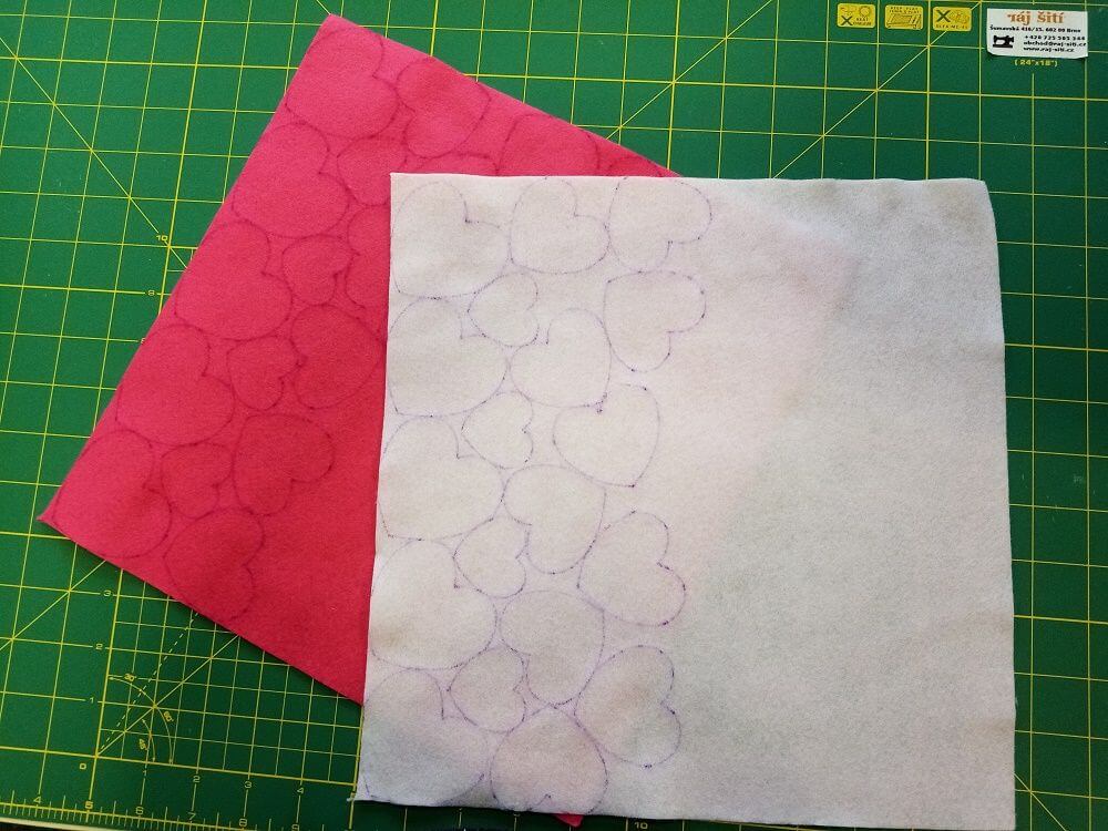 Valentýnský polštářek