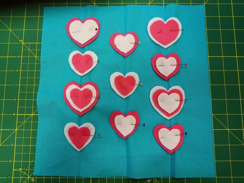 Valentýnský polštářek