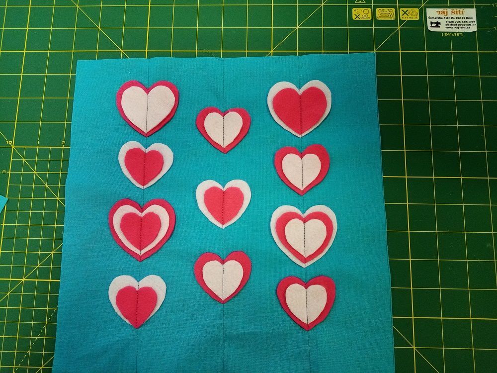 Valentýnský polštářek