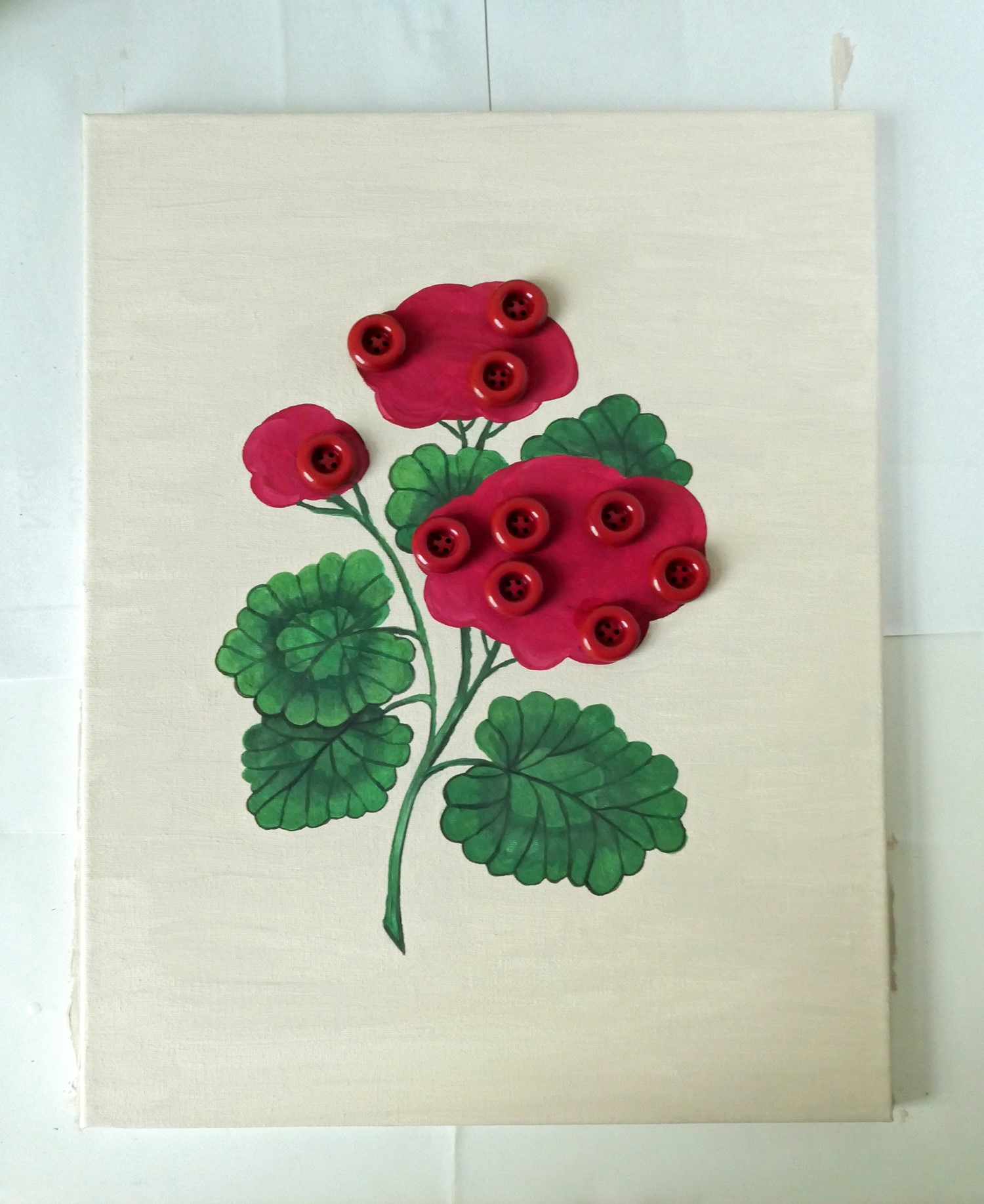 Obrázek z knoflíků