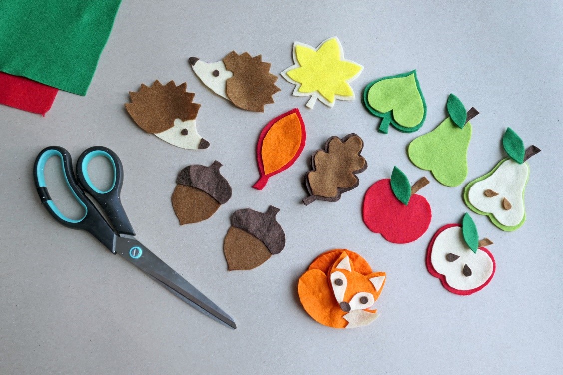 Podzimní dekorace z plsti