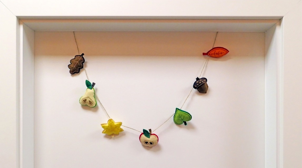 Podzimní dekorace z plsti