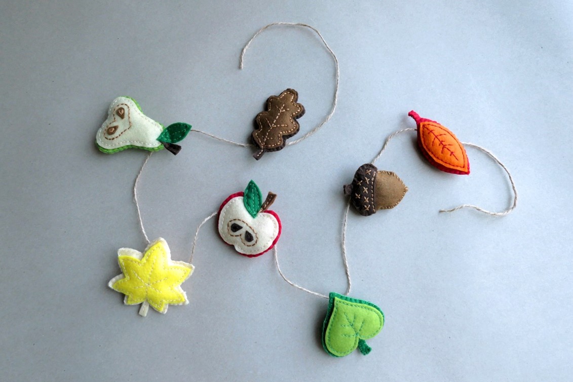 Podzimní dekorace z plsti