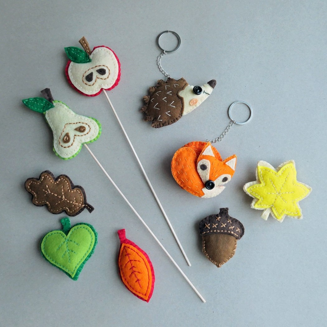 Podzimní dekorace z plsti