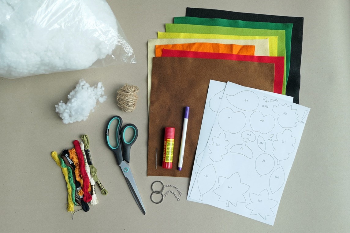 Podzimní dekorace z plsti