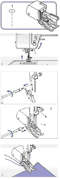 Návod k použití - patka horního podávání