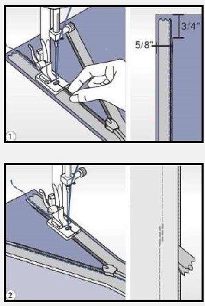 Návod k použití - patka pro skrytý zip Lucznik