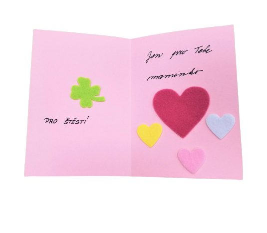 Přáníčko Ráj šití