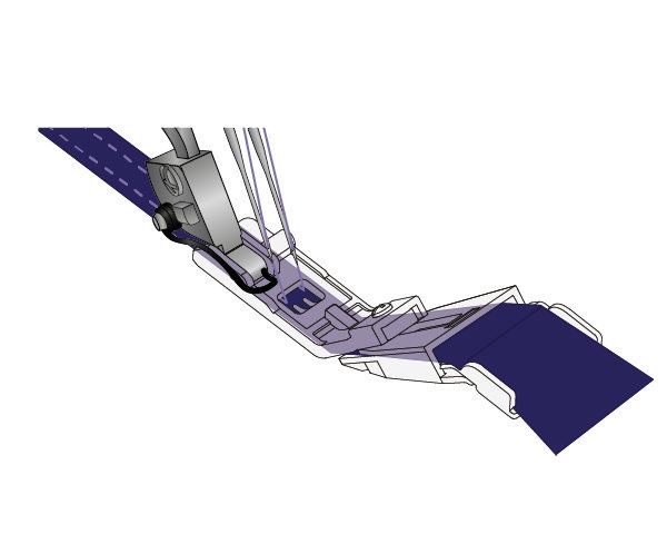 Pätka na šitie pútok - Bernette b42, b48 Funlock