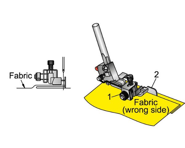 Pätka na šitie slepého stehu - Bernette b44, b48 Funlock