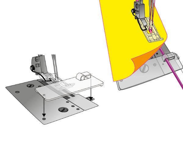 Pätka na našívanie šnúrky - Bernette Funlock