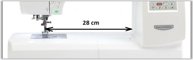 Šicí stroj Janome MC 9400 QCP délka pracovní plochy