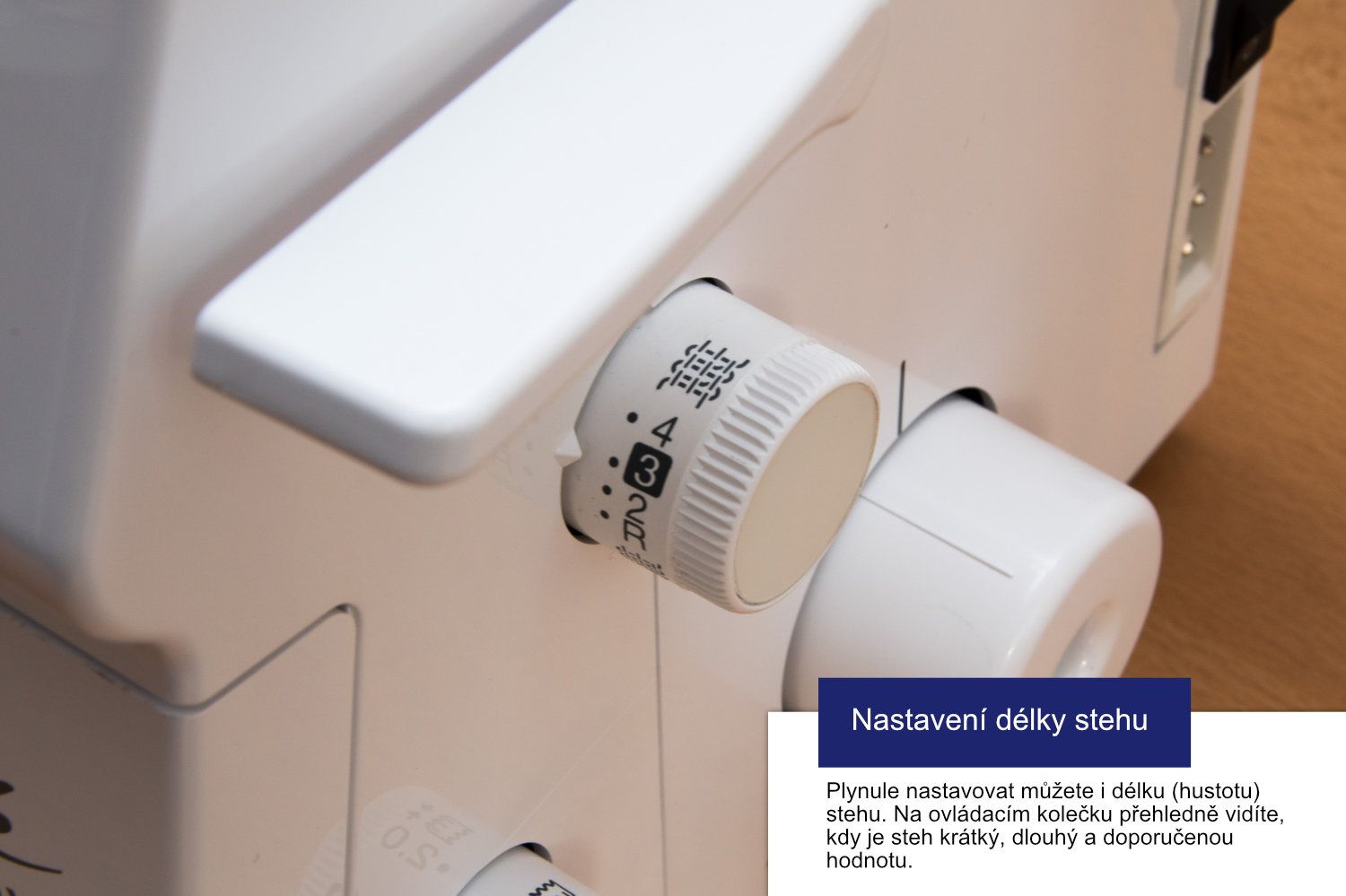 Overlock Brother 3034DWT dĺžka stehu