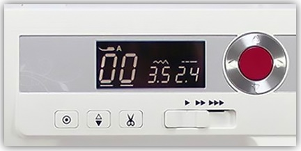 Janome DC 5060 displej