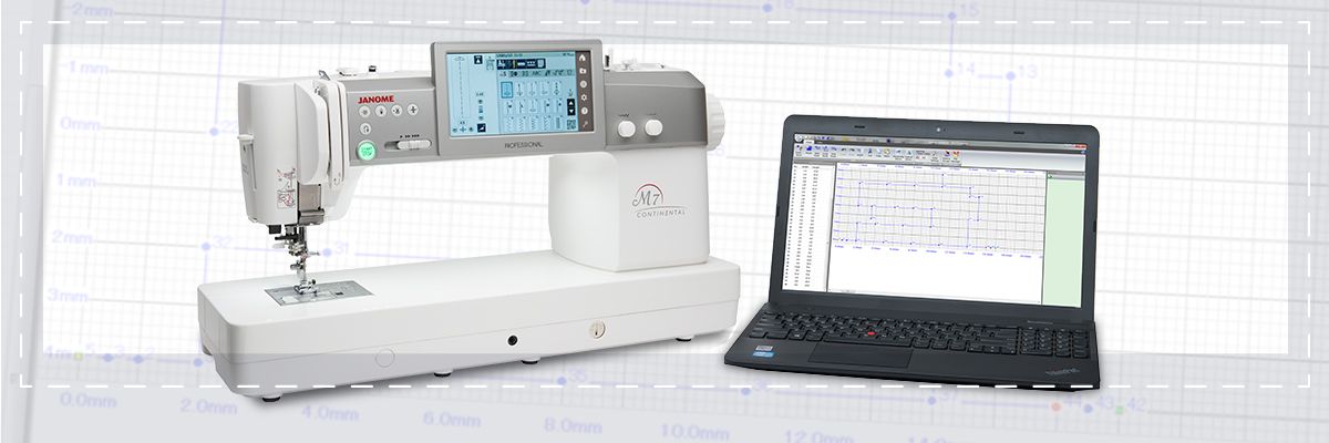 Šijací a quiltovací stroj Janome Continental M7 Professional Stitch Composer