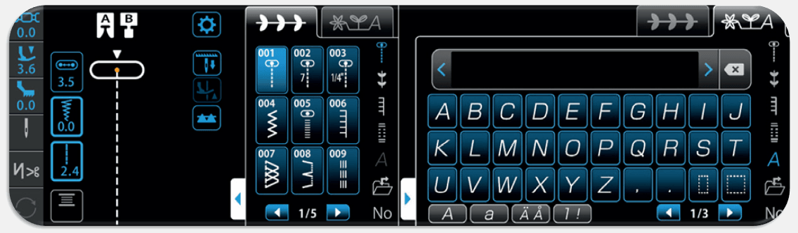 Šijací stroj Juki HZL - NX7 Kirei dotykový lcd displej