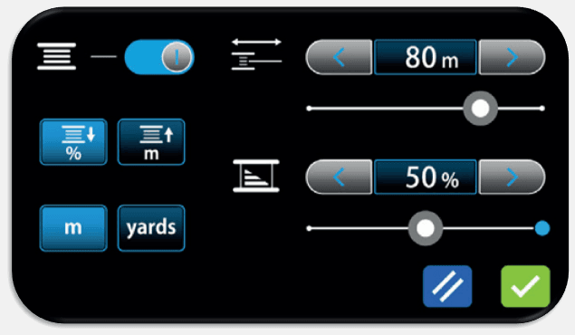 Šijací stroj Juki HZL - NX7 Kirei počítadlo spodnej nite na displeji stroja