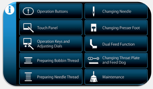 Šijací stroj Juki HZL - NX7 Kirei sprievodca