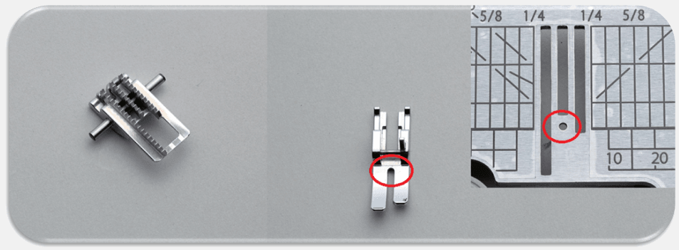 Šijací stroj Juki HZL - NX7 Kirei príslušenstvo pre šitie rovným stehom