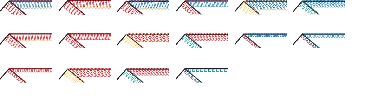 Prehľad stehov u Bernette b64 Airlock