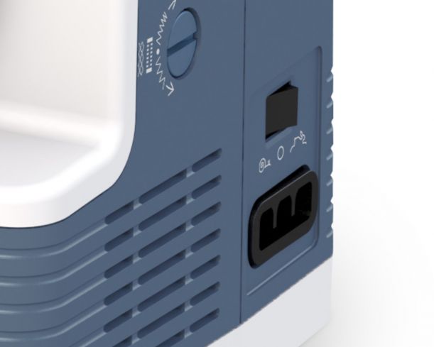 Možnosť zapnutia stroja v dvoch polohách Bernette b05 Academy