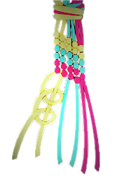 Postup pletení náramku: