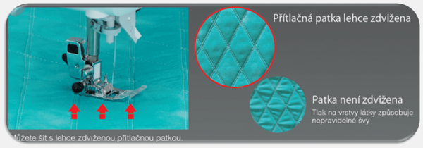 Funkce vznášení patky