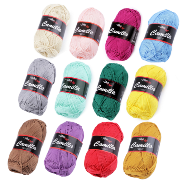 barevné pletací příze Camilla