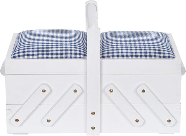 DŘEVĚNÝ KOŠÍK BÍLÝ PRYM