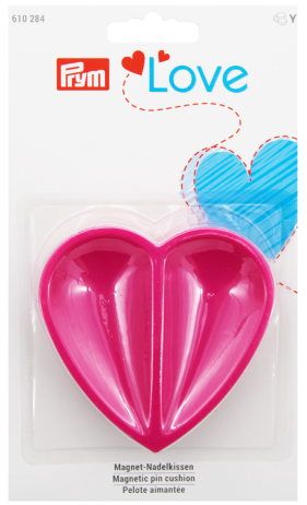 Magnetický jehelníček  ve tvaru srdce