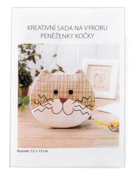 Sada na výrobu peněženky kočka