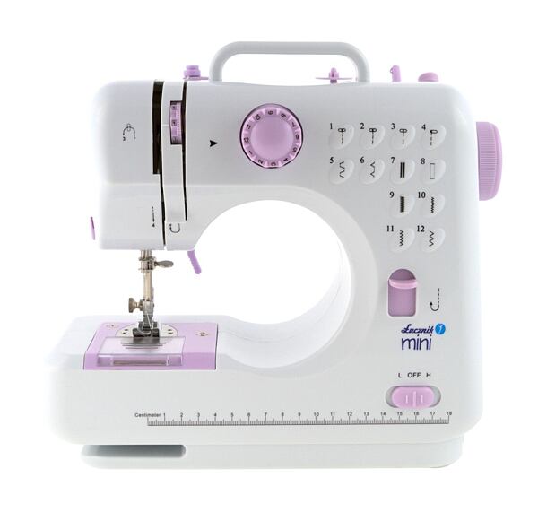 Růžový dětský šicí stroj Lucznik Mini