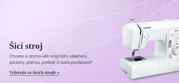 Šicí stroje v Ráji šití