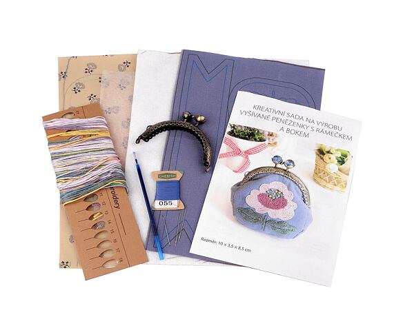 Sada na výrobu vyšívané peněženky